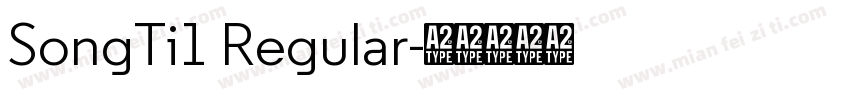 SongTi1 Regular字体转换